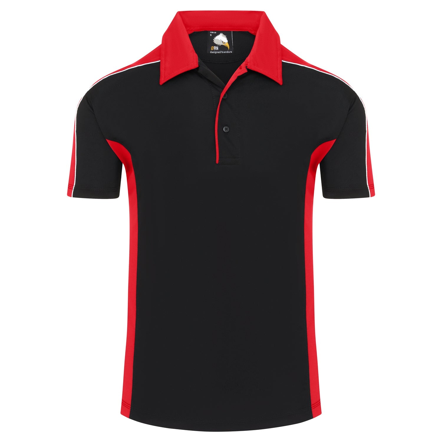 ORN Avocet Wicking Poloshirt - Black/Red