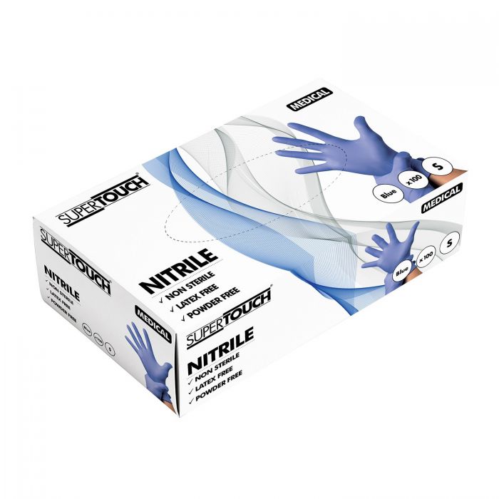 Supertouch Powderfree Disposable Nitrile Gloves (10x Boxes of 100)