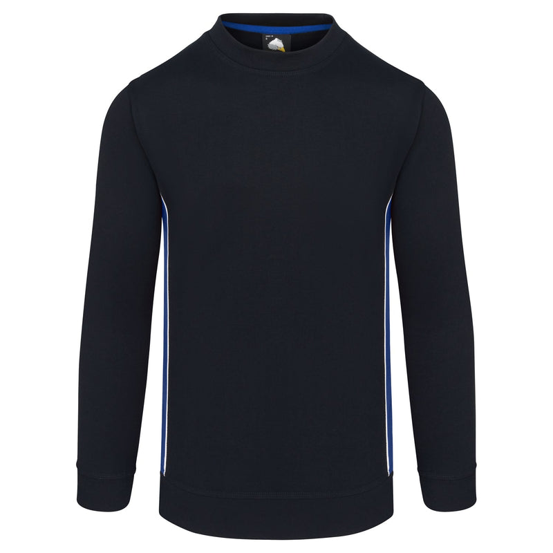 ORN Silverswift Two Tone Workwear Sweatshirt - Navy/Royal Blue