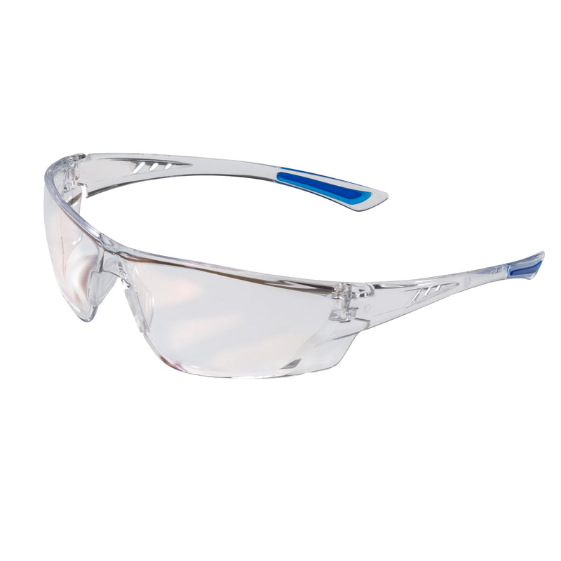JSP Continental Lightweight Safety Specs - Blue Blocker Anti-scratch/Anti-mist Lenses - Brown