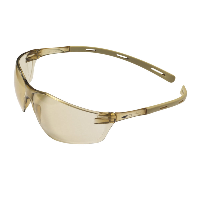 JSP Rigi™ Lightweight Safety Specs - 60% Blue Blocker Anti-scratch Lenses - Brown Frames
