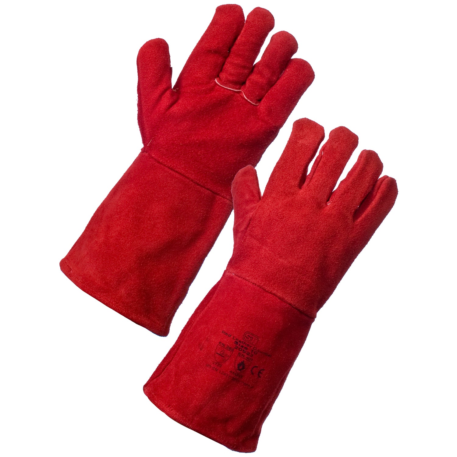 Supertouch Standard Leather Gauntlet Red