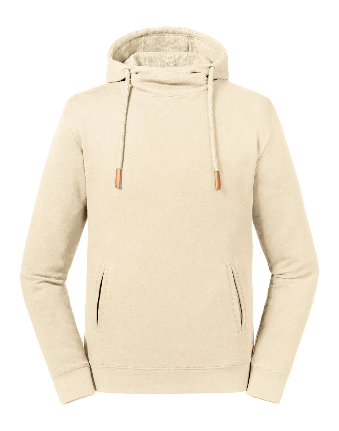 Russell Pure Prganic High Collared Hoodie Natural