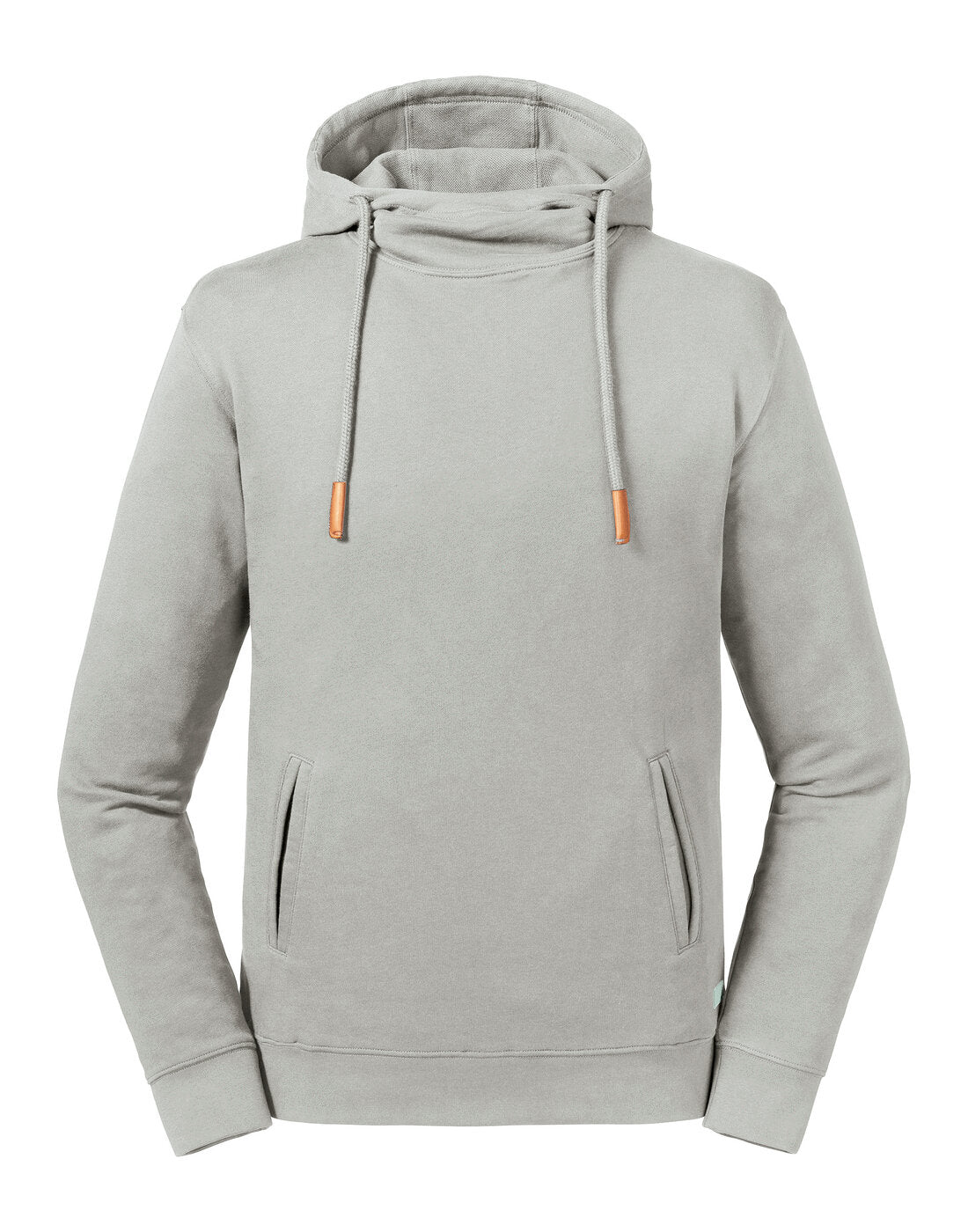 Russell Pure Prganic High Collared Hoodie Stone