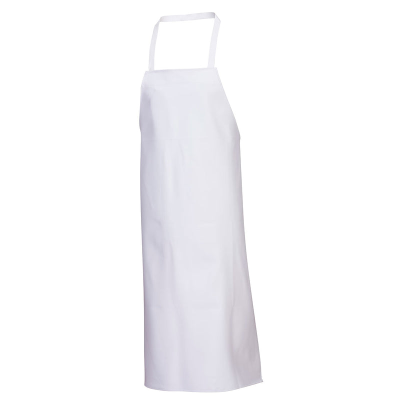 Portwest Food Industry Apron 2207 in white with adjustable neck.