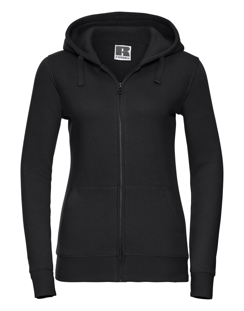 Russell Ladies Authentic Zipped Hood Black