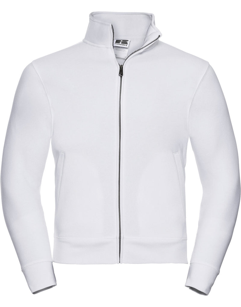 Russell Mens Authentic Sweat Jacket White