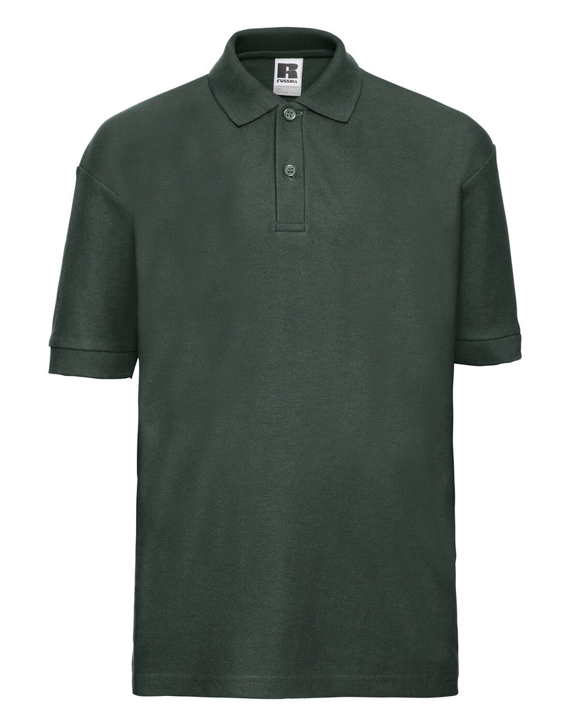 Russell Kids Classic Polycotton Polo Bottle Green