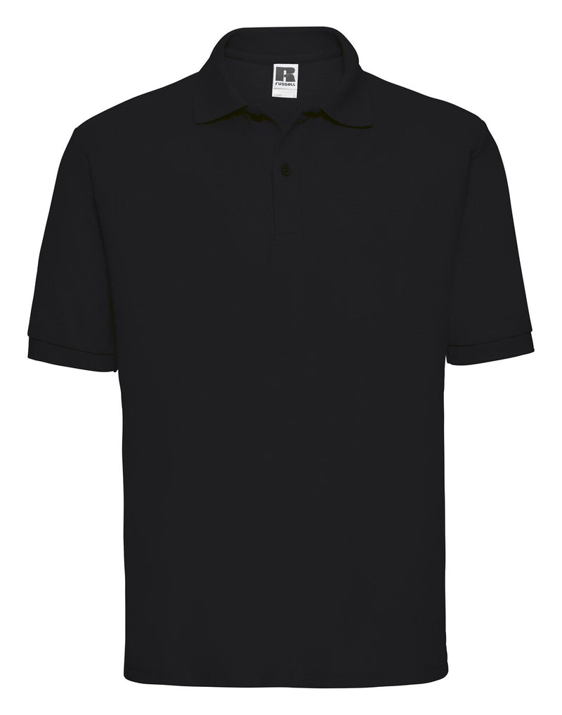 Russell Mens Classic Polycotton Polo Black