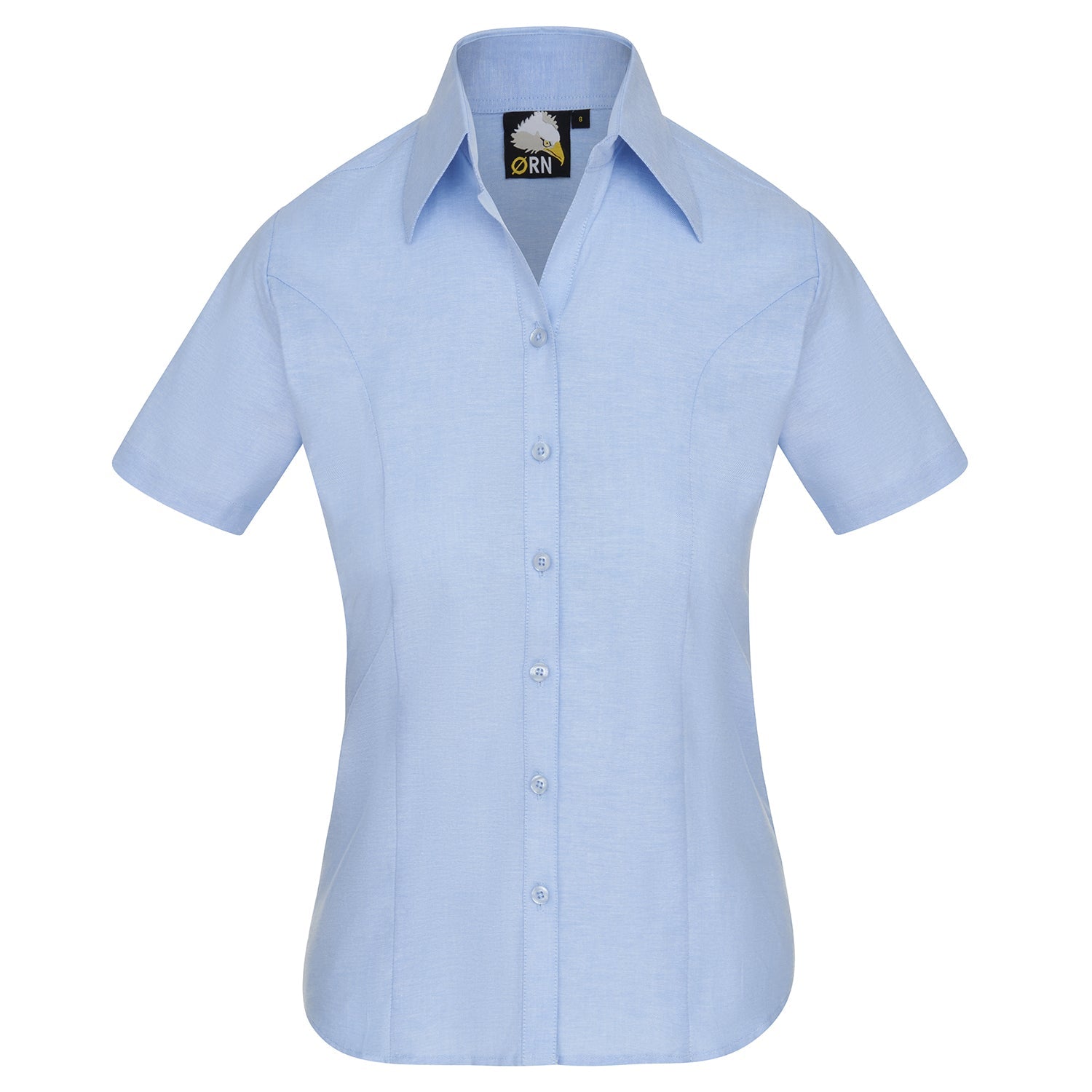 ORN Classic Oxford Short Sleeve Blouse - Sky Blue