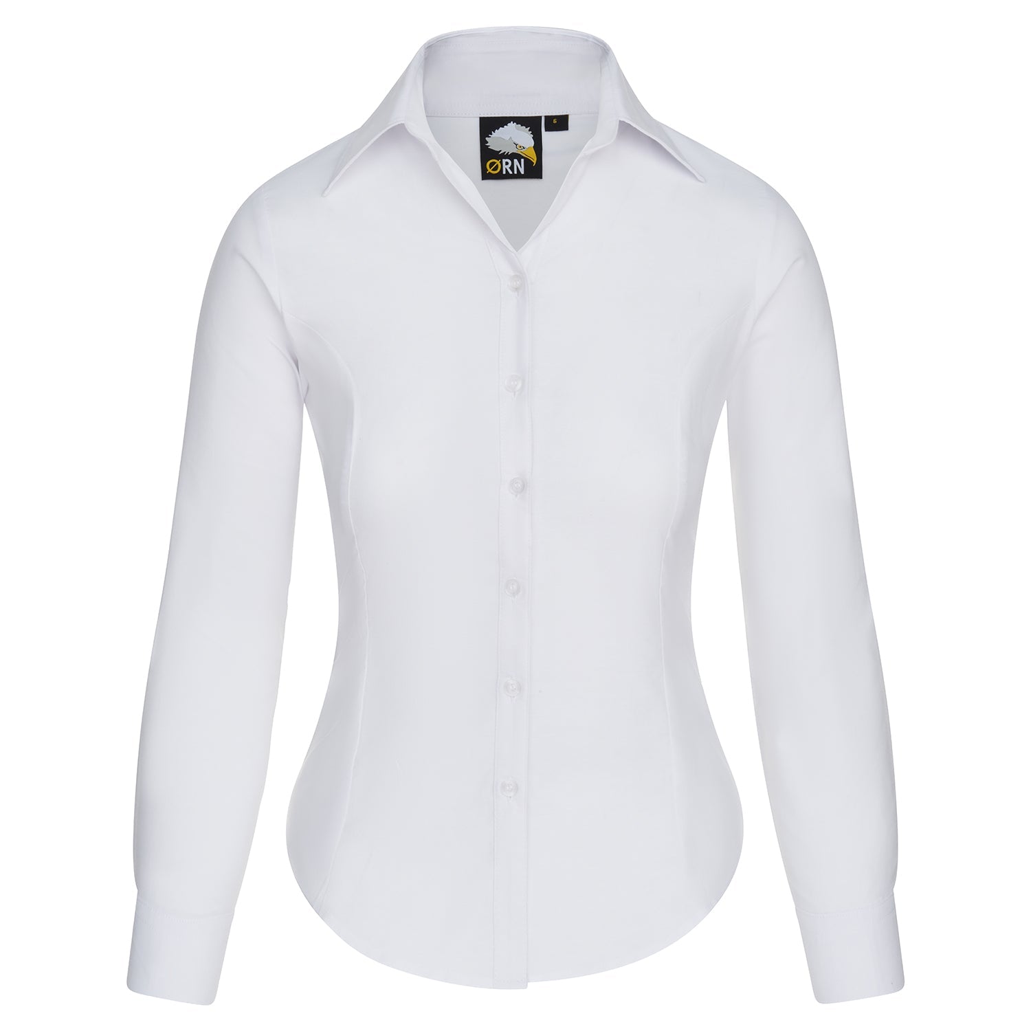 ORN Classic Oxford Long Sleeve Blouse - White