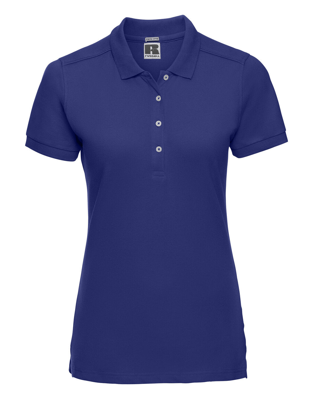 Russell Ladies Fitted Stretch Polo Bright Royal
