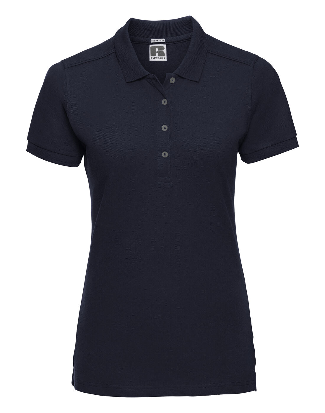 Russell Ladies Fitted Stretch Polo French Navy