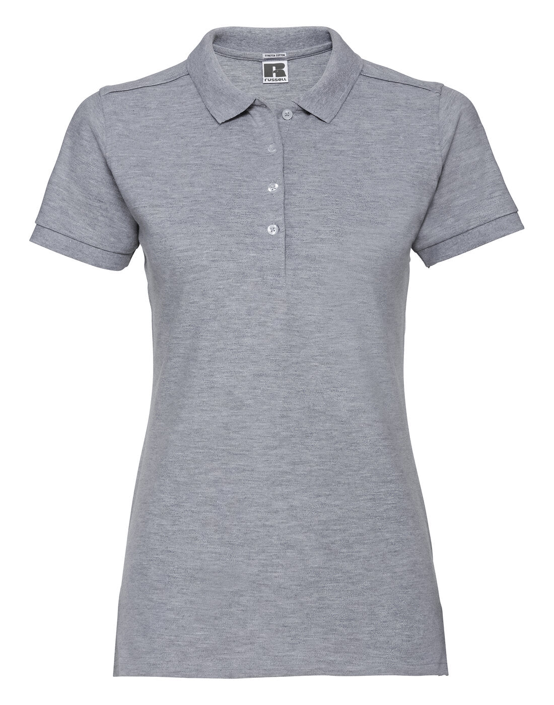 Russell Ladies Fitted Stretch Polo Light Oxford