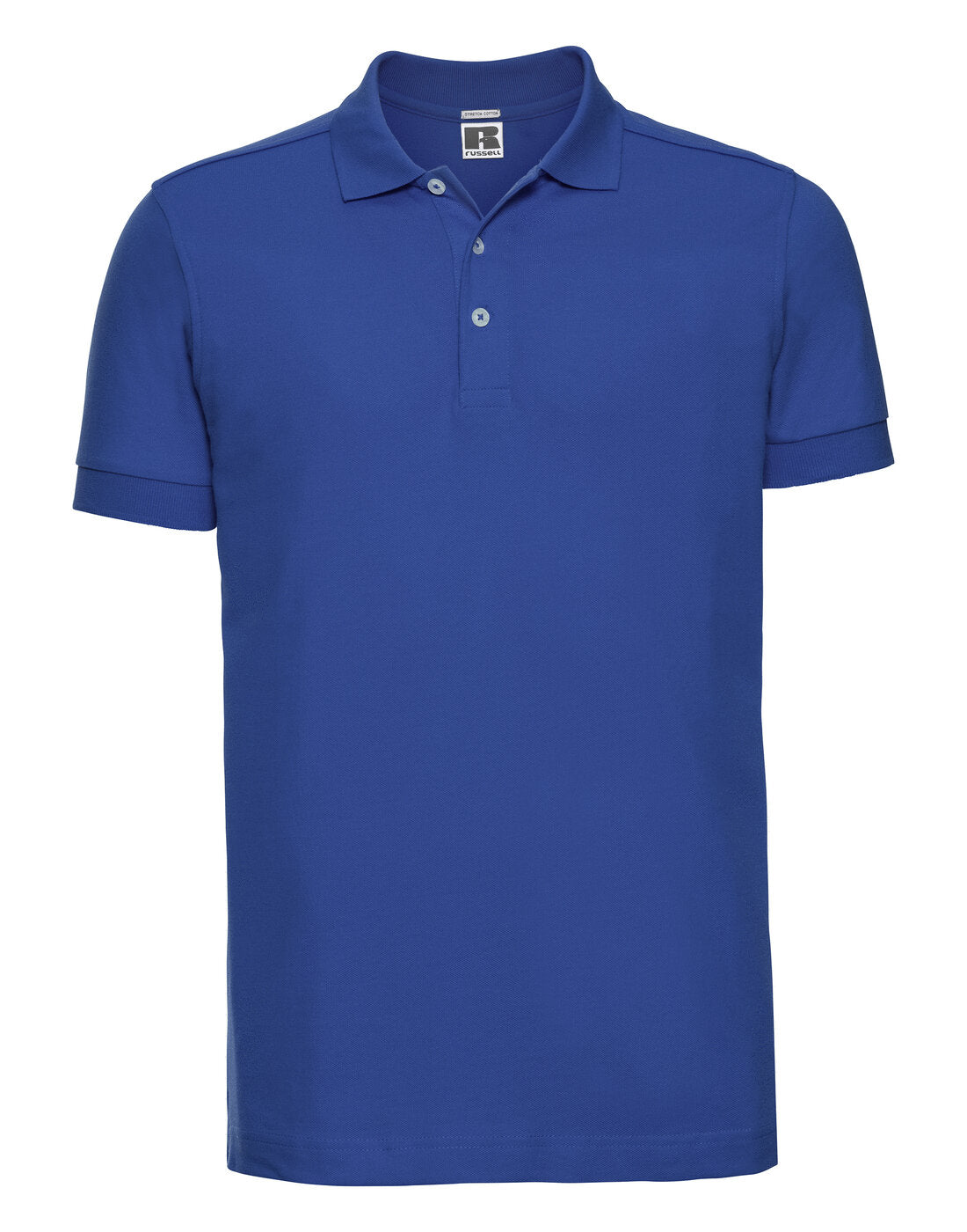 Russell Mens Fitted Stretch Polo Azure