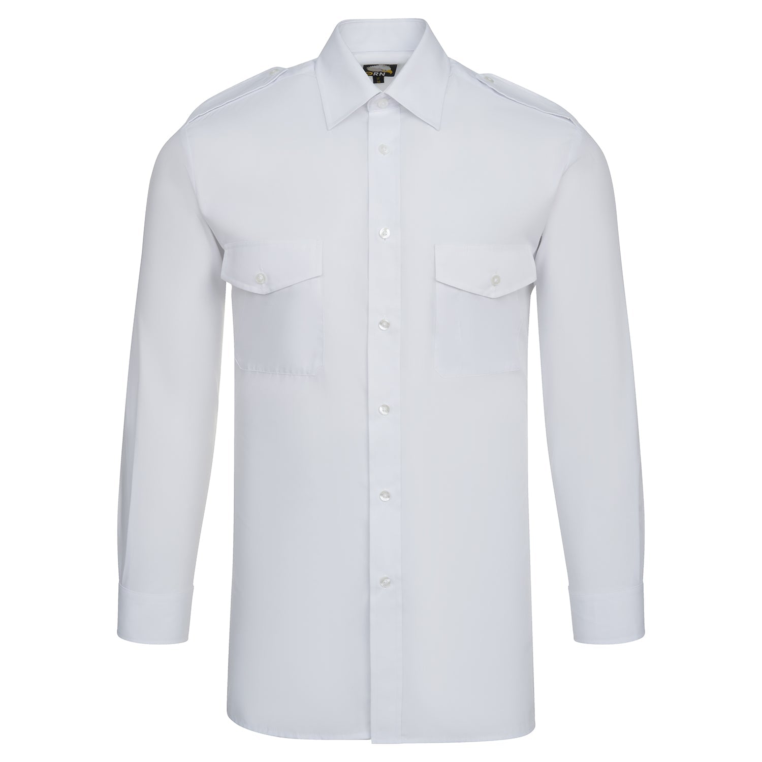 ORN Essential Long Sleeve Pilot Shirt - White