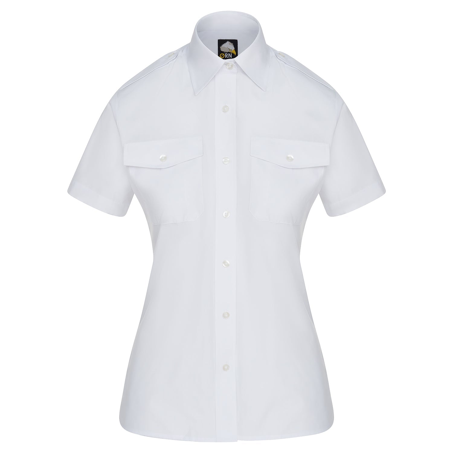 ORN Classic Short Sleeve Pilot Blouse - White