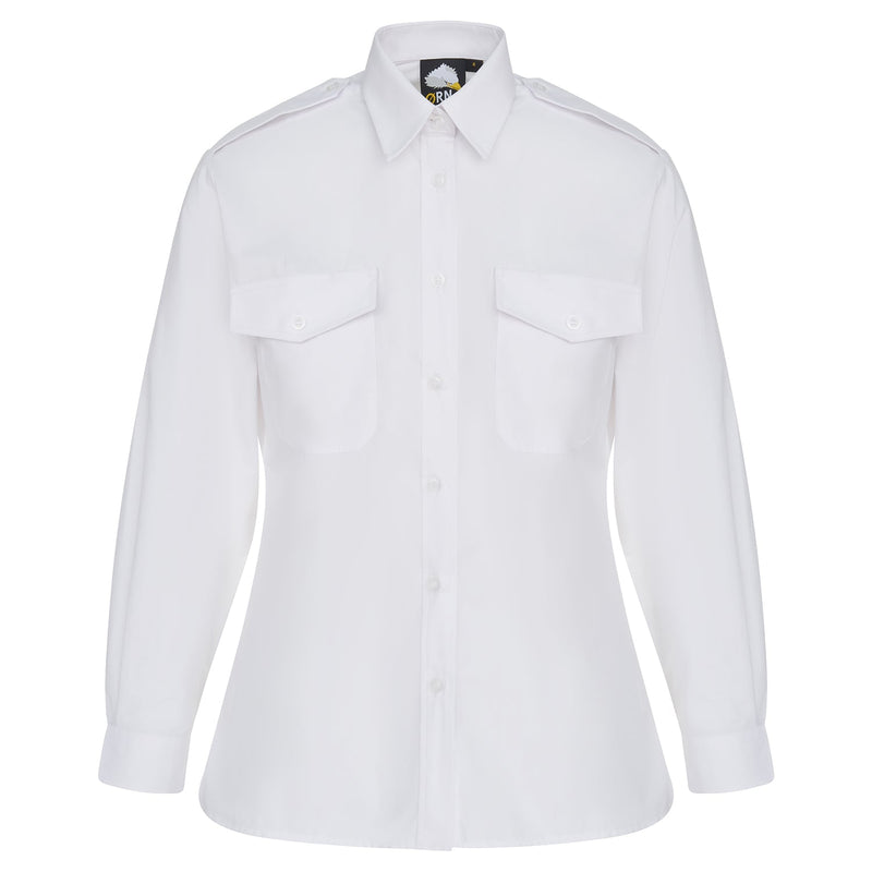 ORN Classic Long Sleeve Pilot Blouse - White