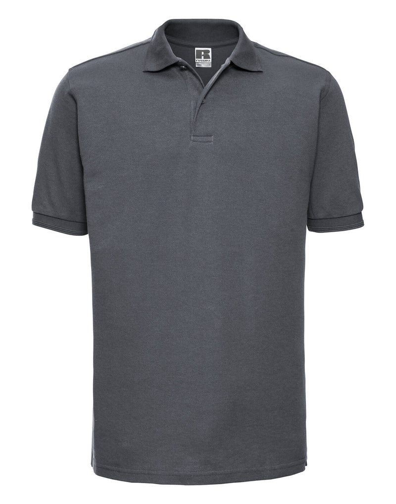 Russell Hardwearing Polycotton Polo Convoy Grey