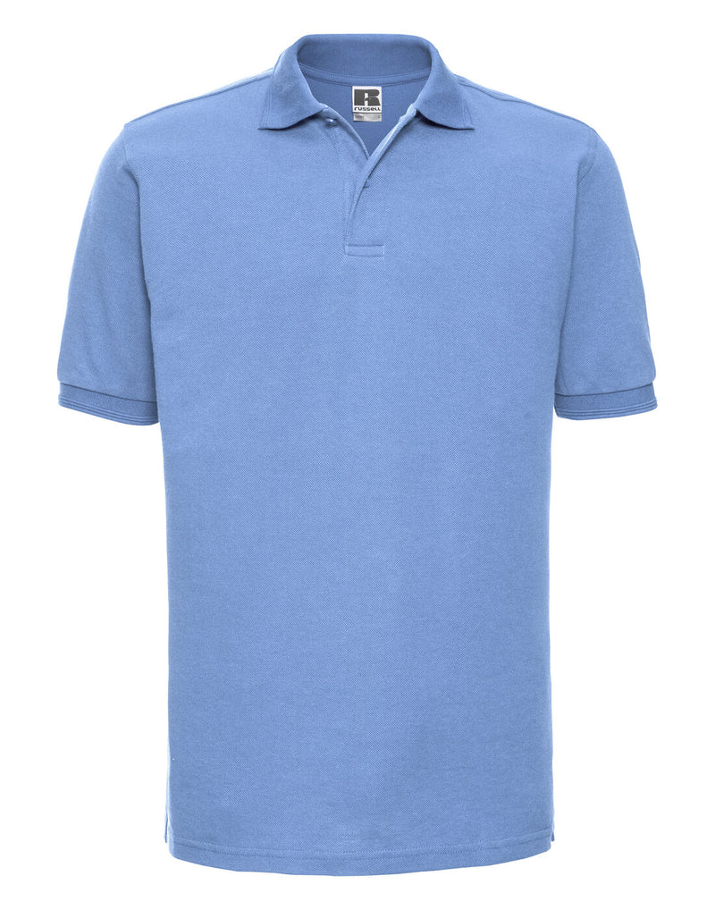 Russell Hardwearing Polycotton Polo Sky