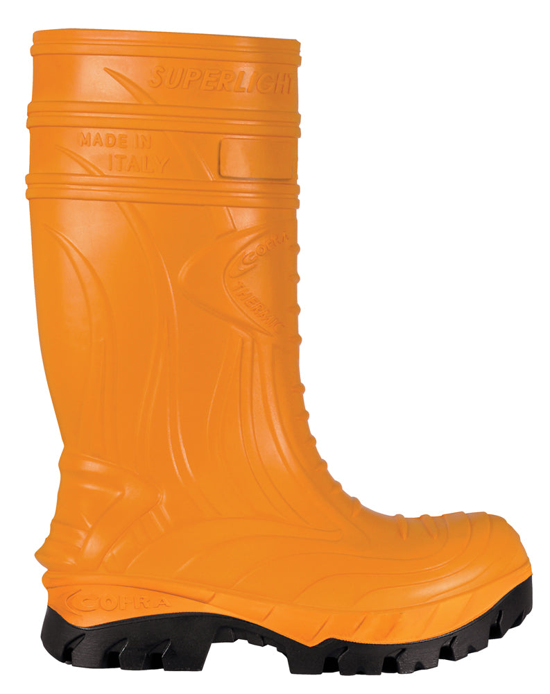 Cofra Thermic Composite Safety Wellington Boots S5 - Green/Orange/Black/White