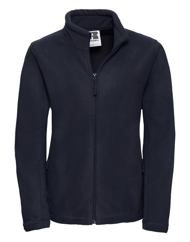 Russell Ladies Full Zip Outdoor Fleece French Navy
