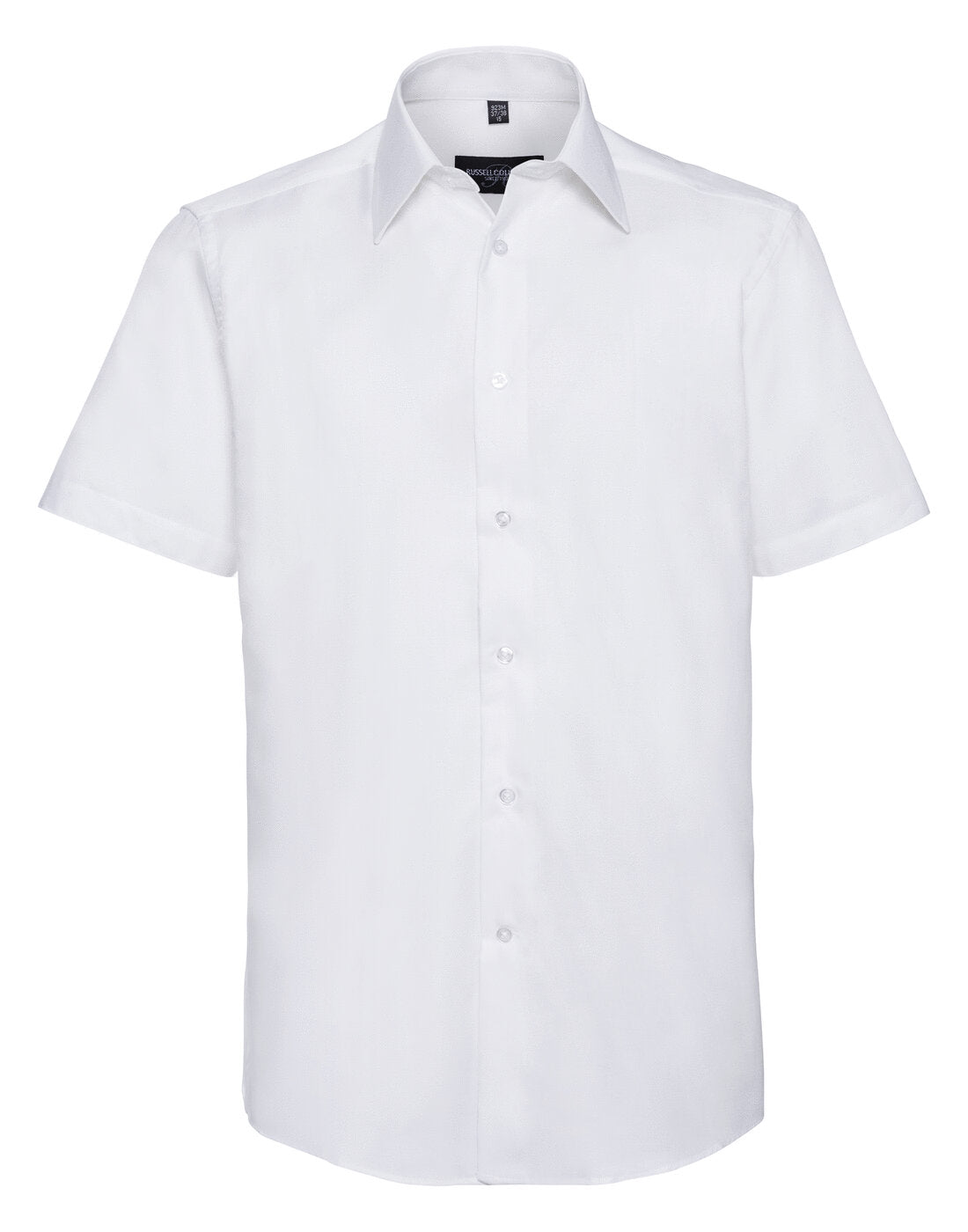 Russell Short Sleeve Tailored Oxford Shirt White