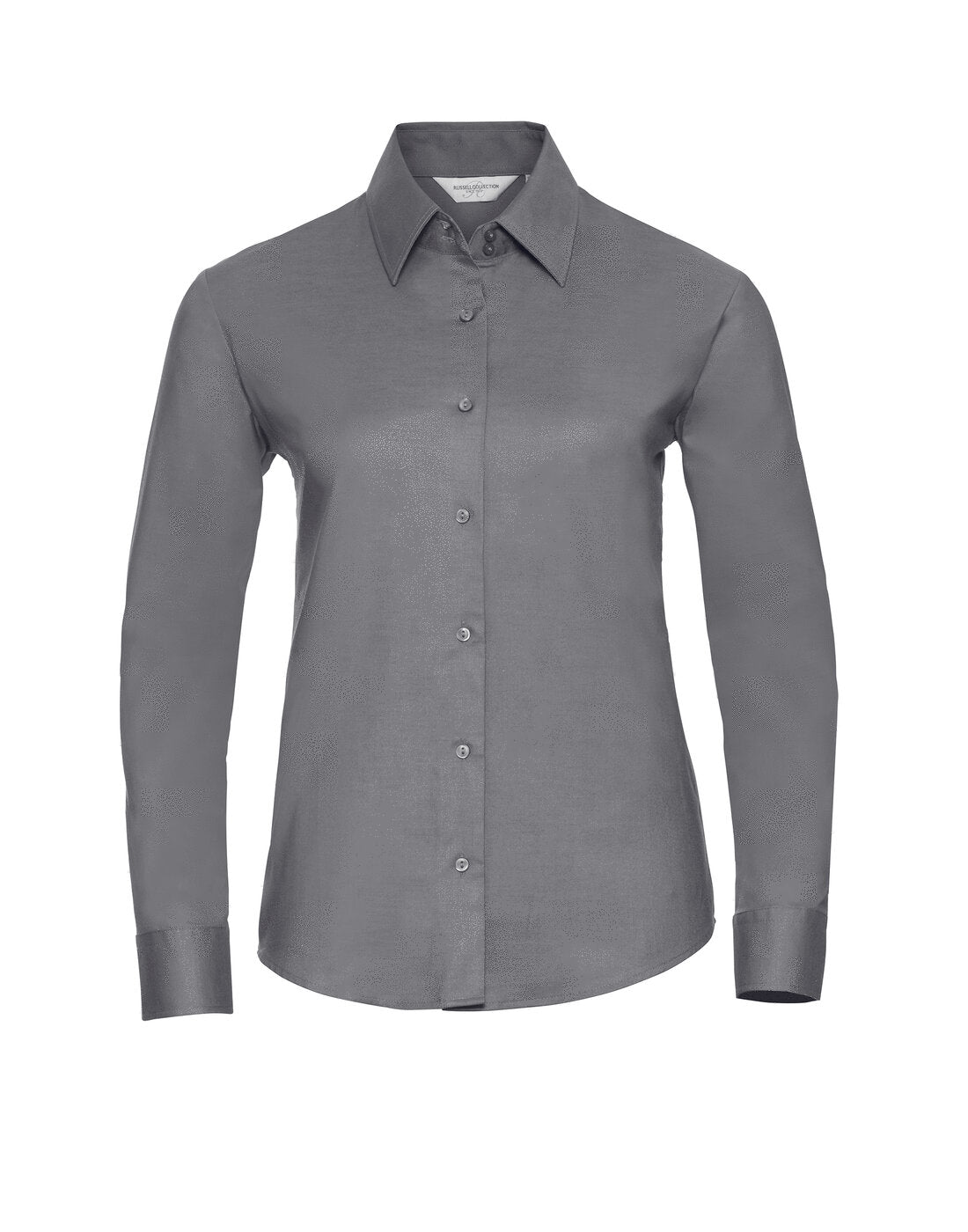 Russell Ladies Long Sleeve Tailored Oxford Shirt Silver