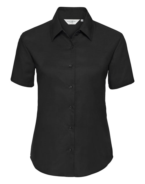 Russell Ladies Short Sleeve Tailored Oxford Shirt