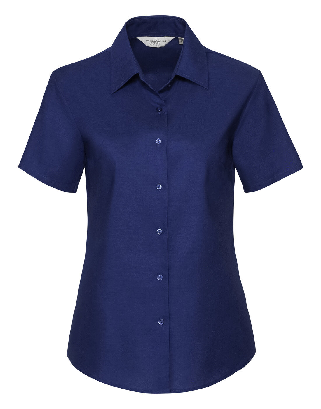 Russell Ladies Short Sleeve Tailored Oxford Shirt Bright Royal
