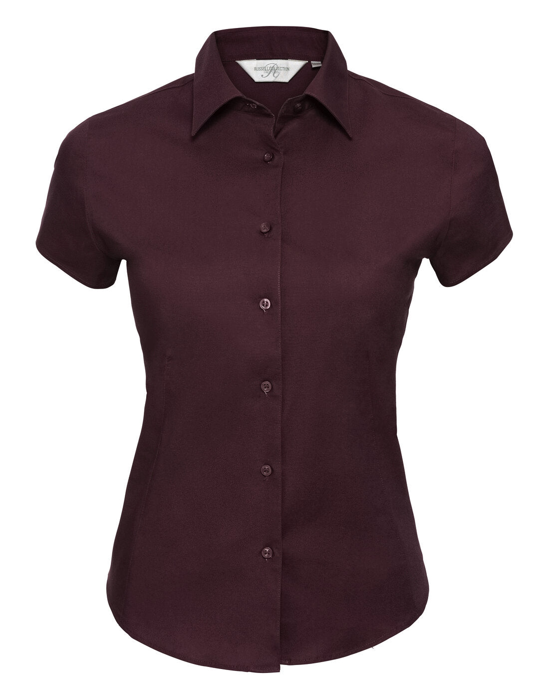 Russell Ladies Short Sleeve Fitted Shirt Port