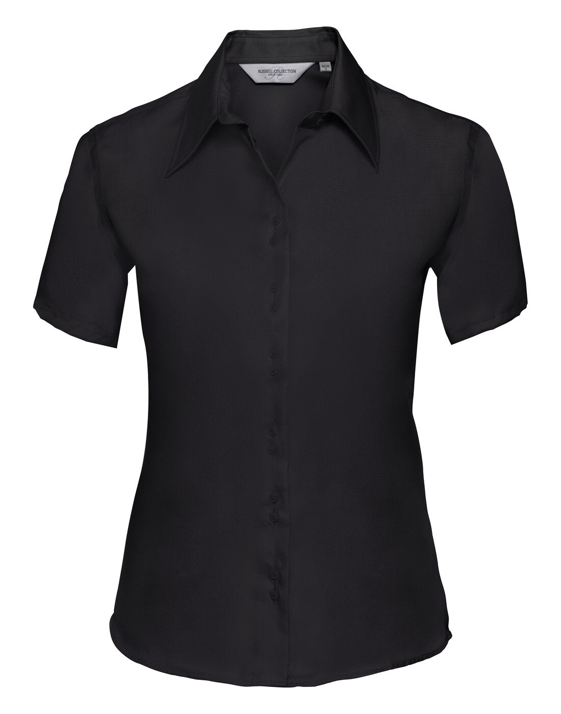 Russell Ladies Short Sleeve Ultimate Non Iron Shirt Black