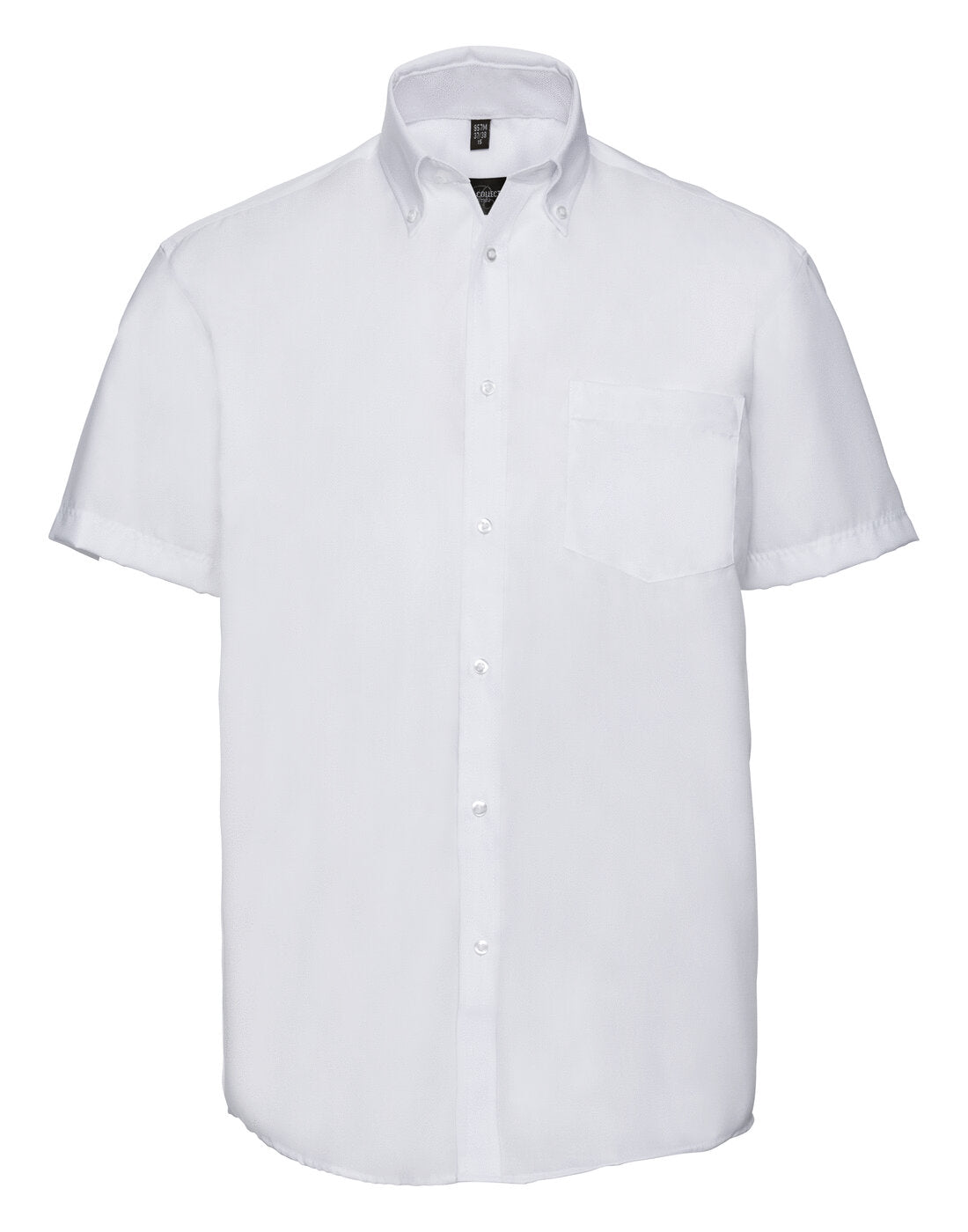 Russell Mens Short Sleeve Ultimate Non Iron Shirt White