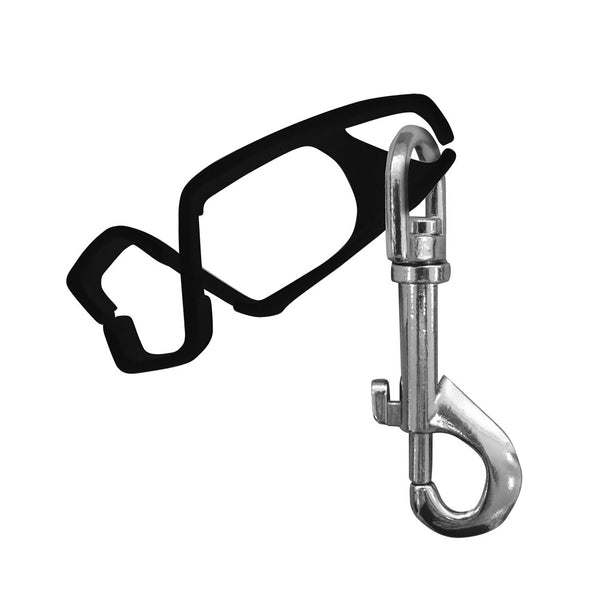 A black Portwest glove clip, model A001BKR.