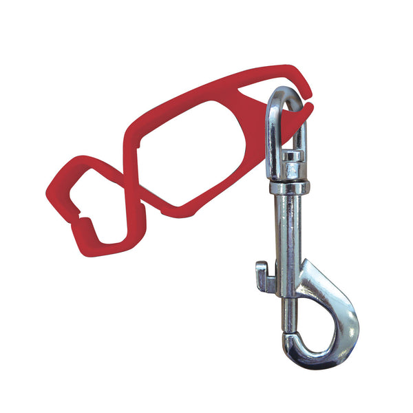 A red Portwest glove clip, model A001RER.