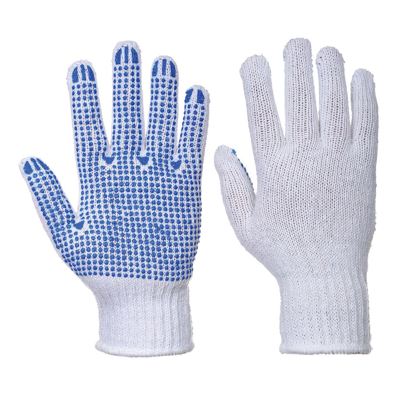 White Portwest A111 Chrome Rigger Glove with a blue patch.