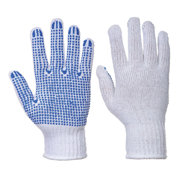White Portwest A111 Chrome Rigger Glove with a blue patch.