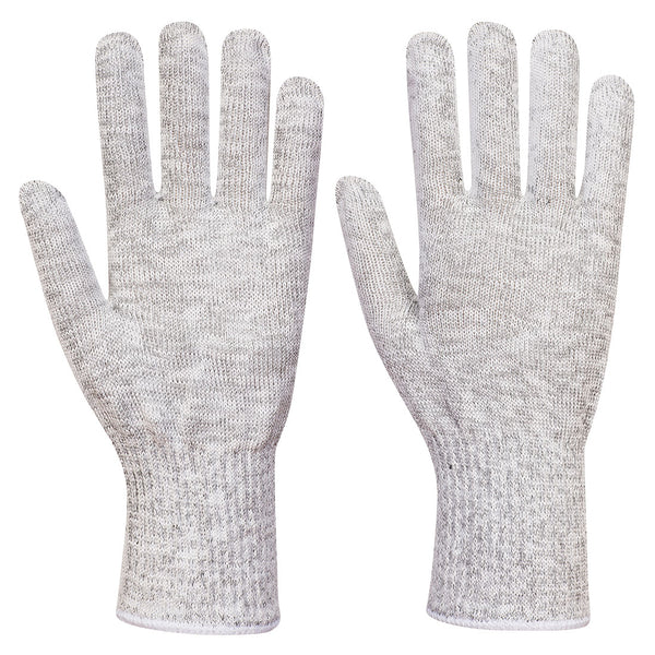 Grey Portwest A657 Nitrile Foam Cut-Resistant Glove, cut level C.