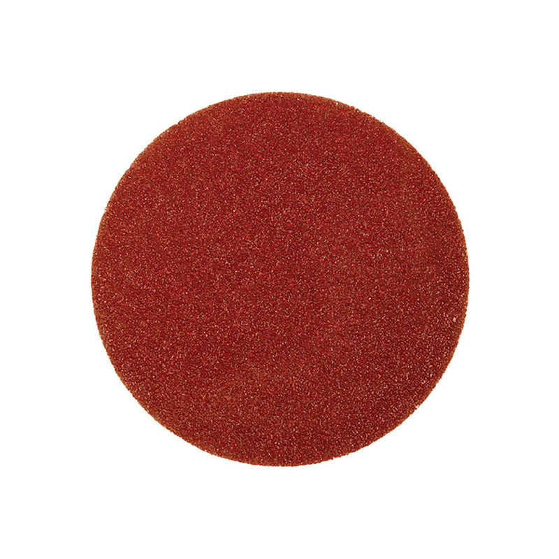 Abracs 125mm hook and loop sanding disc with 80 grit abrasive and no holes.