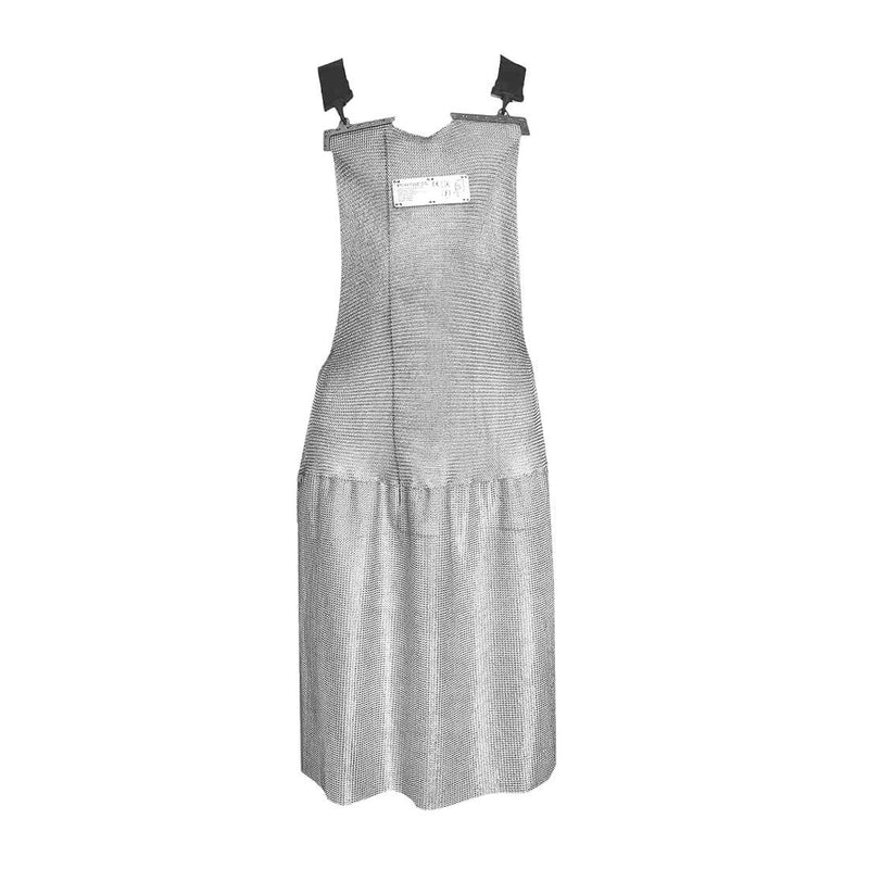 A silver Portwest chainmail apron, model AC20SIR.