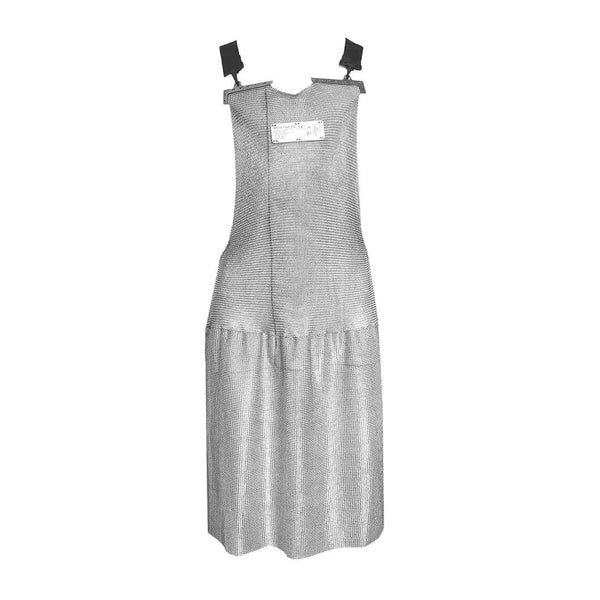 A silver Portwest chainmail apron, model AC20SIR.