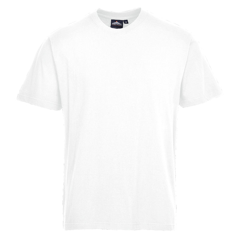 Portwest premium hoodie in white with ribbed cuffs