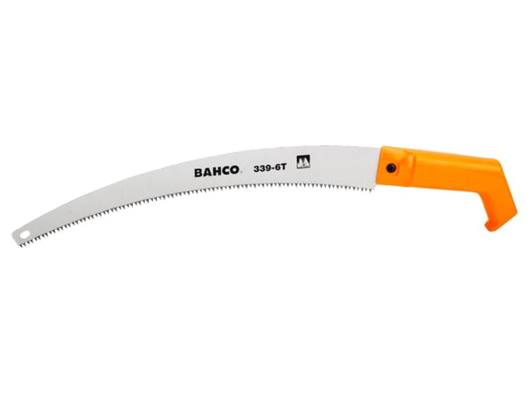 Aggressive teeth on the Bahco 339-6T pruning saw blade.