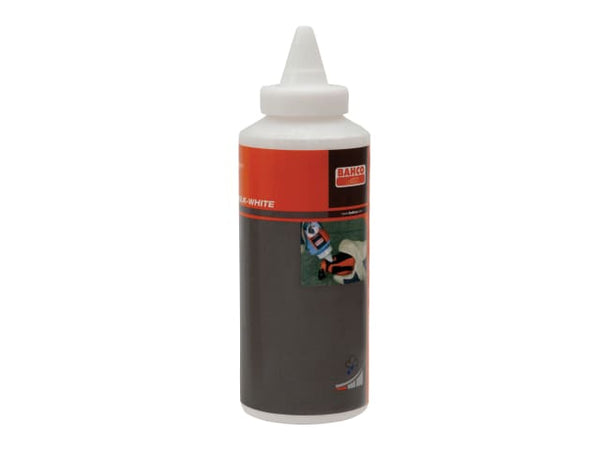 Bahco Marking Chalk in a white, easy-pour bottle, ideal for various construction applications.