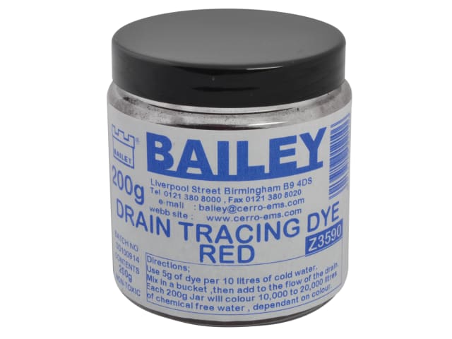 Bailey Drain Tracing Dye