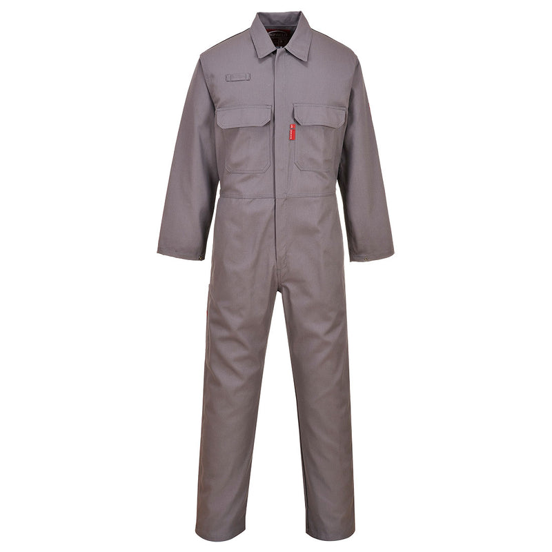 Portwest coverall in grey with reflective tape