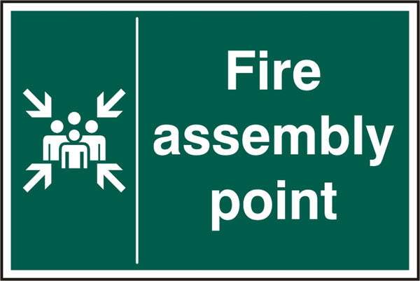 B-Safe Fire Assembly Point Sign RPVC - Pack of 5
