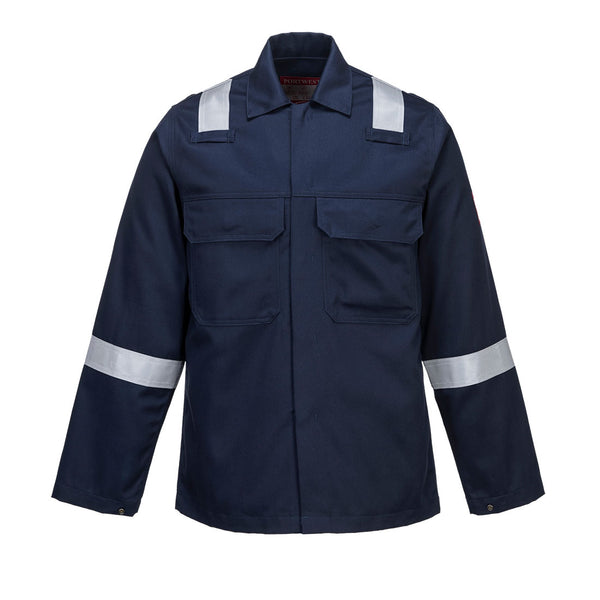 Classic navy blue blazer fabric, smooth and sophisticated for tailoring.