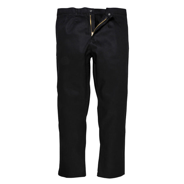 Portwest BZ30 Bizweld Trousers in black, front view