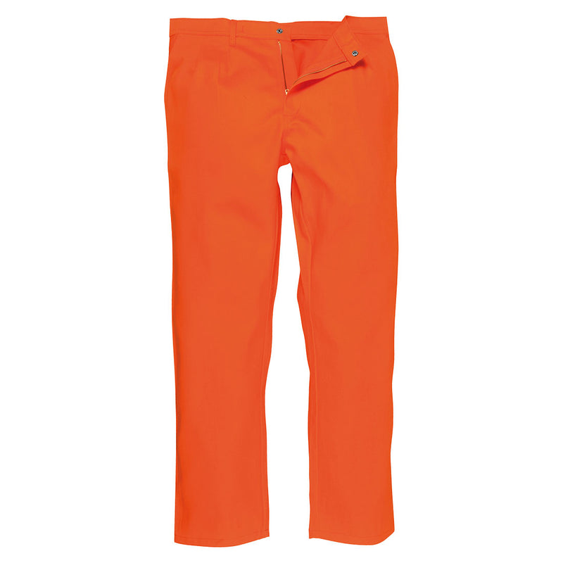 Portwest BZ30 Bizweld Trousers in orange, front view